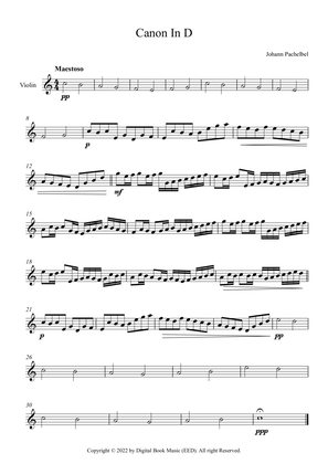 Canon In D - Johann Pachelbel (Violin)