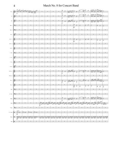 March No. 8 for Concert Band image number null