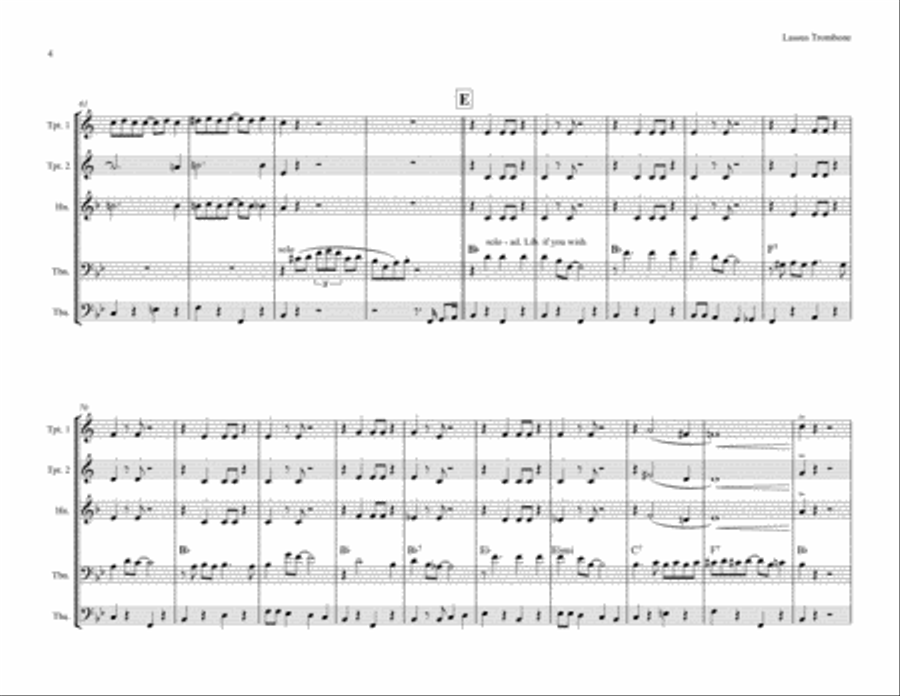 Lassus Trombone Brass Ensemble scores gallery preview page 4