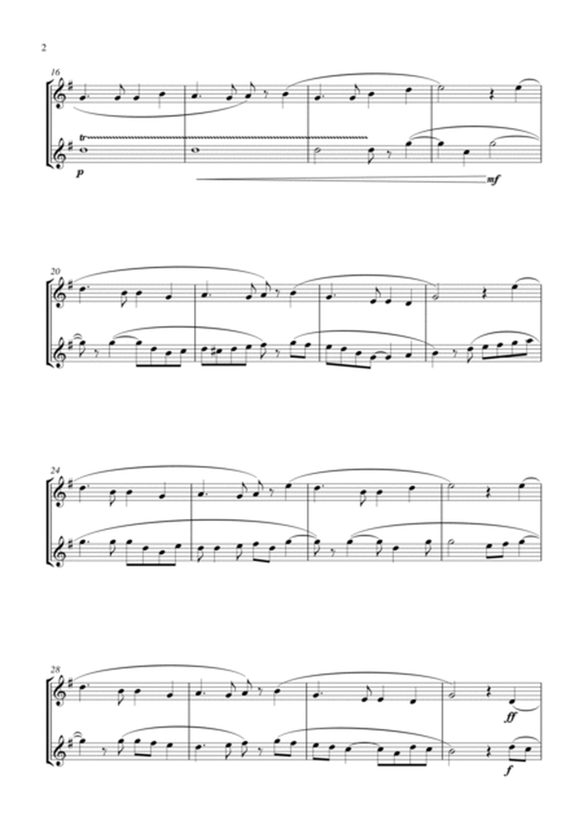 Auld Lang Syne (for euphonium duet (Bb treble, 3 or 4 valved), suitable for grades 2-6) image number null