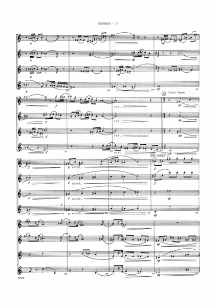 Scherzo for Saxophone Quartet - Full Score