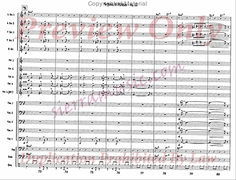 String Of Pearls Jazz Ensemble scores gallery preview page 11