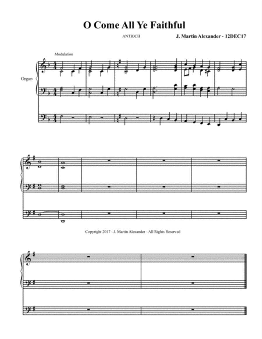 Hymn Introductions and Modulations - Book X Organ Solo scores gallery preview page 4