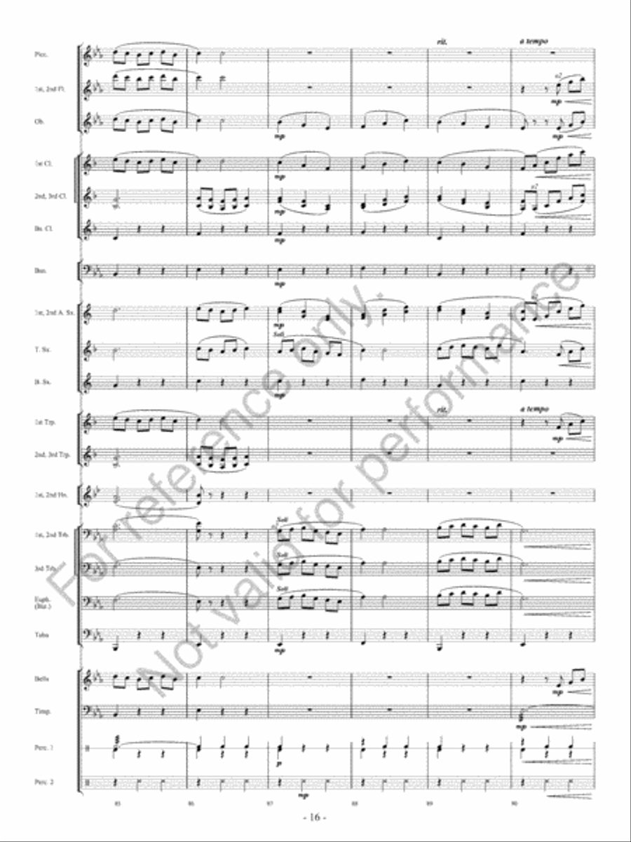 Canzoni D'Amore Concert Band scores gallery preview page 17