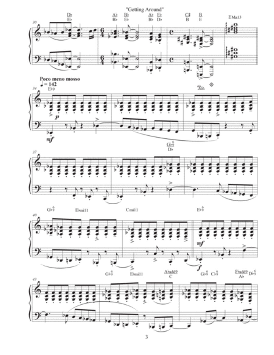 Getting Around - Etude #5 Piano Method scores gallery preview page 3