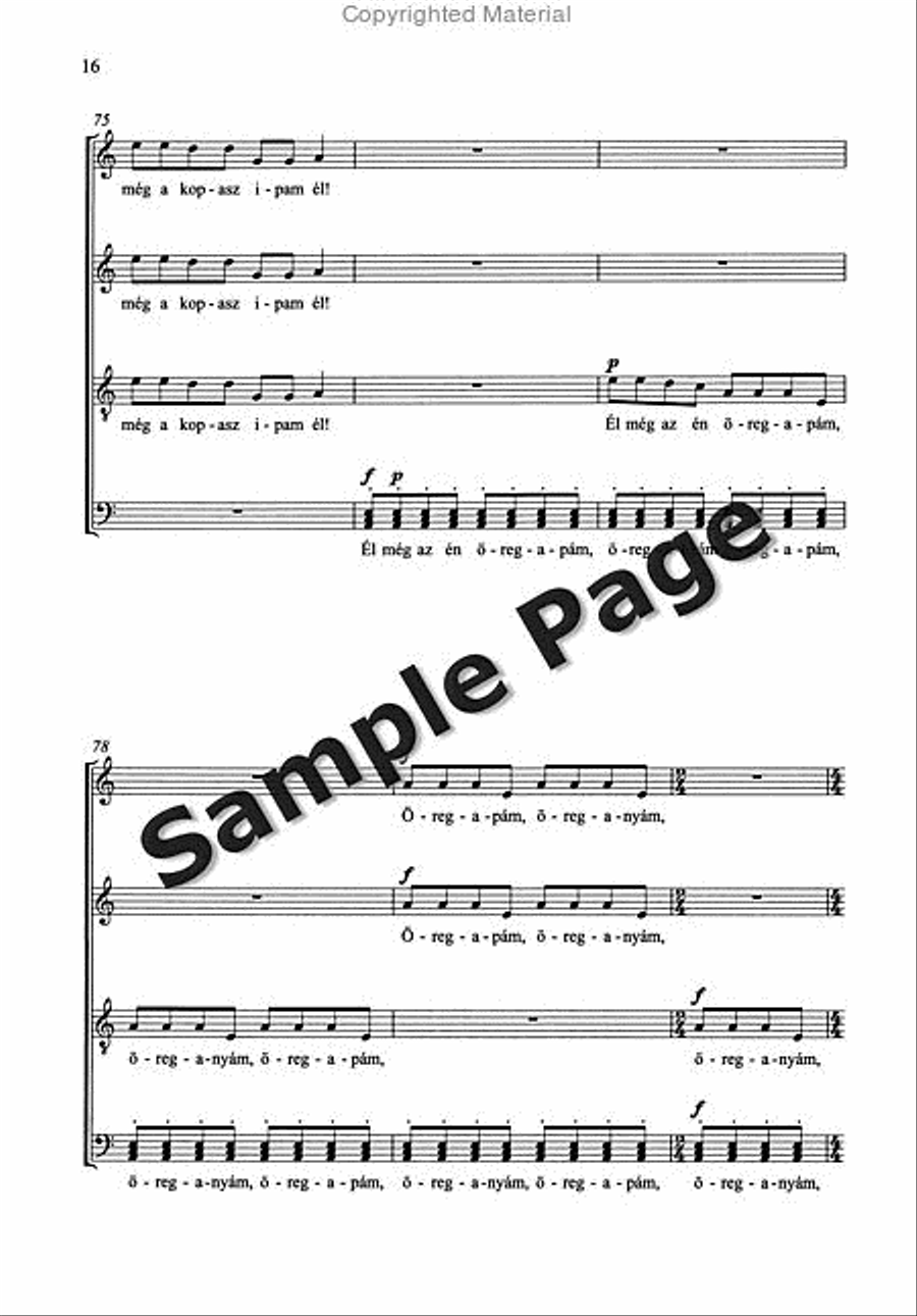 Kallai Kettos/Double Dance from Kallo 4-Part scores gallery preview page 17