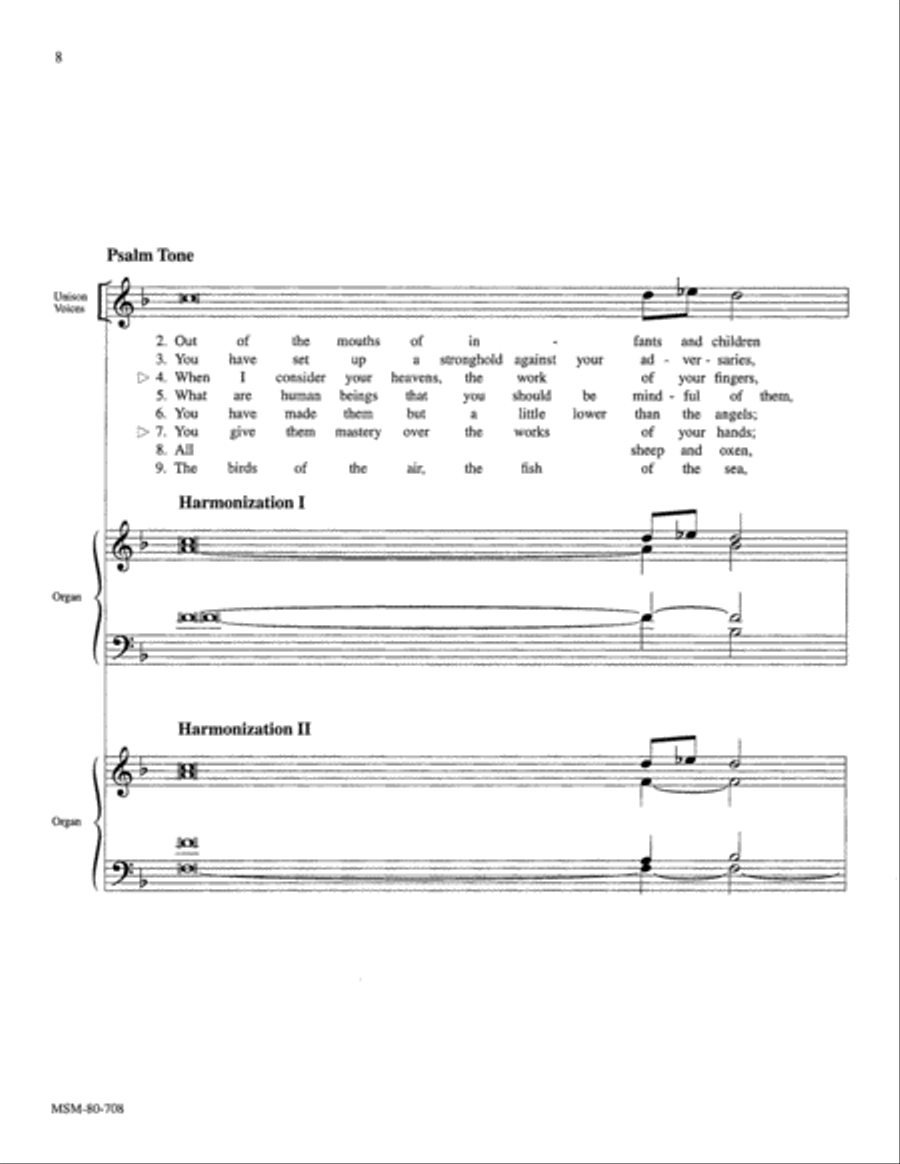 Psalm 8 Psalm 8 SSA scores gallery preview page 3