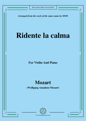 Mozart-Ridente la calma,for Violin and Piano