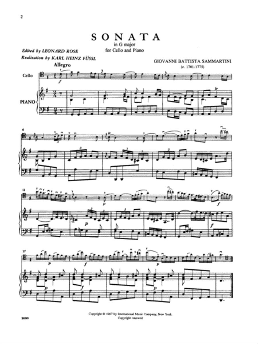 Sonata In G Major Sonata In G Major Piano Accompaniment scores gallery preview page 2