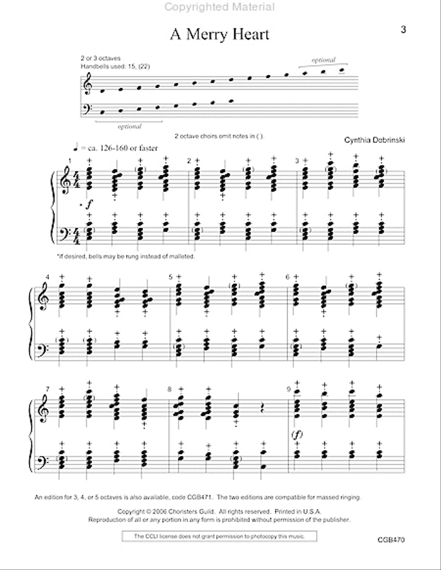 A Merry Heart (2-3 octaves) 3-Octaves scores gallery preview page 3