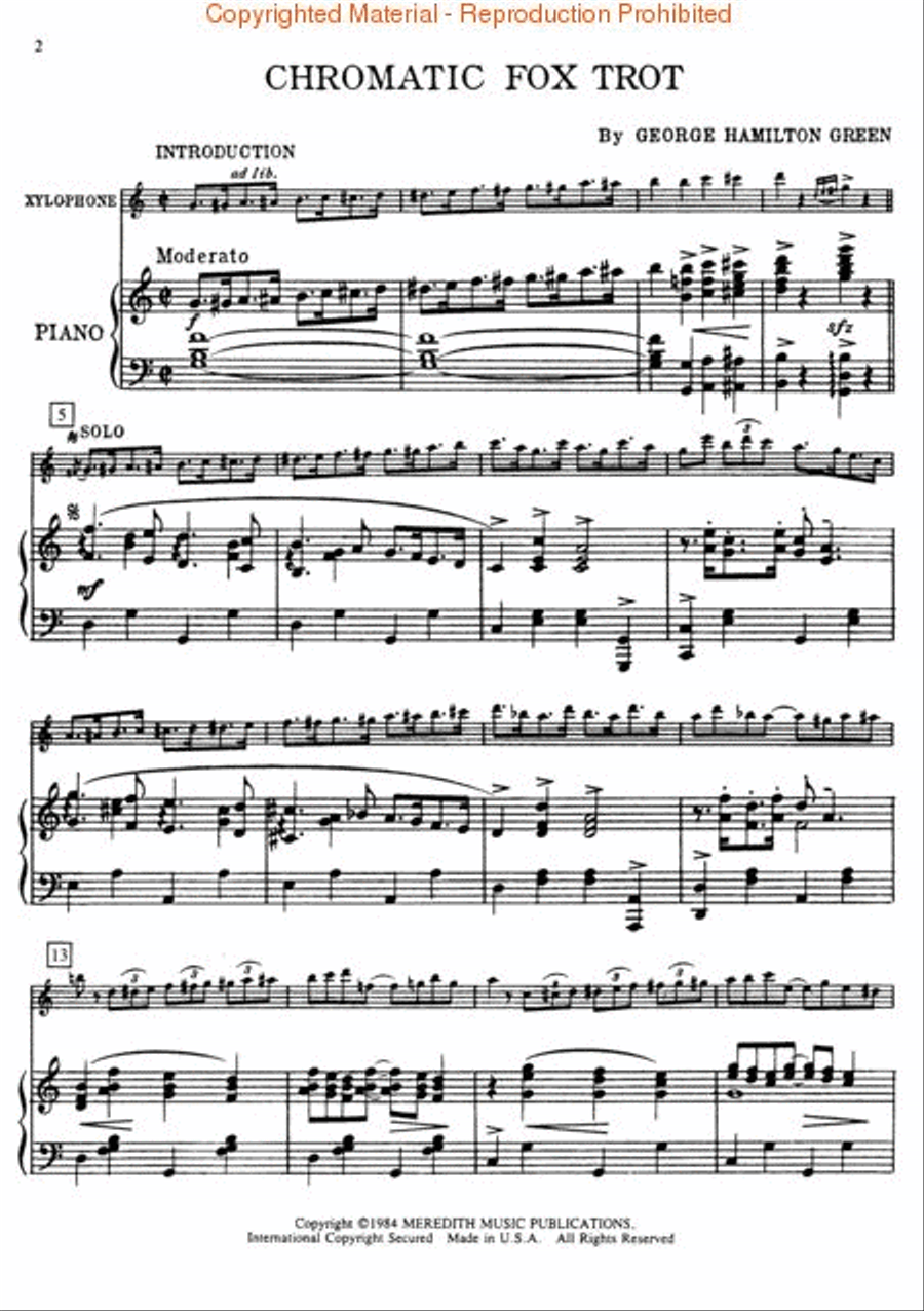 <br>Sheet music extract
