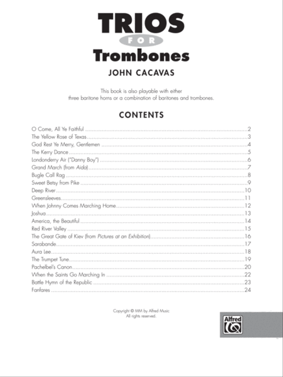 Trios for Trombones Trombone Trio scores gallery preview page 2