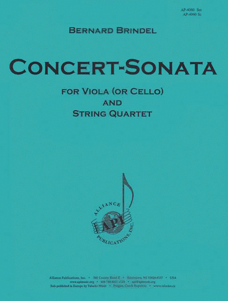Concert-sonata For Viola (vc) Solo & Strg Qt