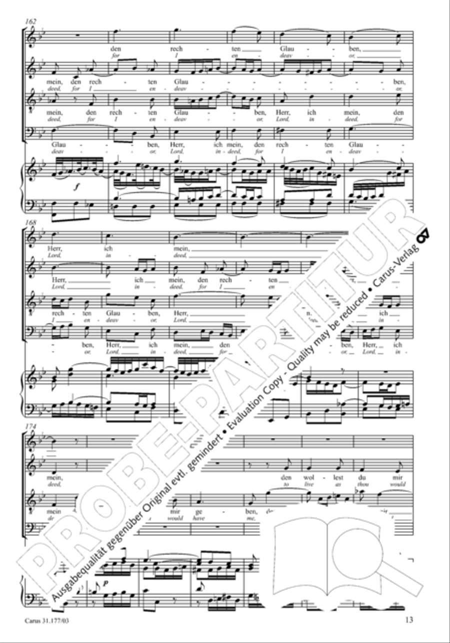 I cry to thee, Lord Jesus Christ (Ich ruf zu dir, Herr Jesu Christ) 4-Part scores gallery preview page 14