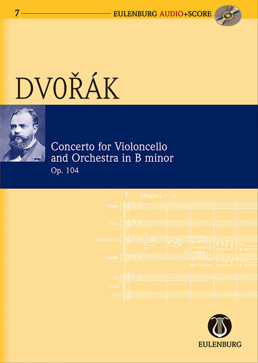 Cello Concerto in B Minor Op. 104 B 191 Orchestra scores gallery preview page 1