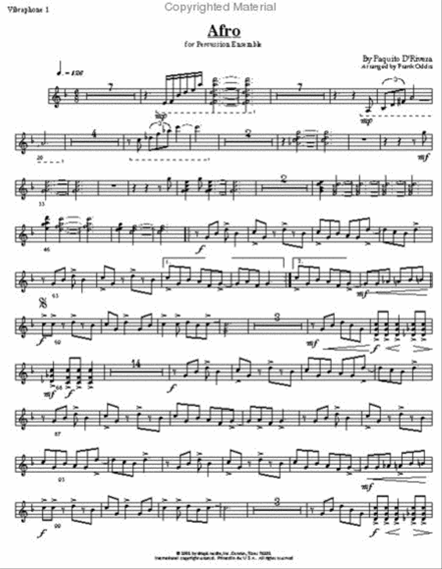 Afro Afro Percussion Ensemble scores gallery preview page 4