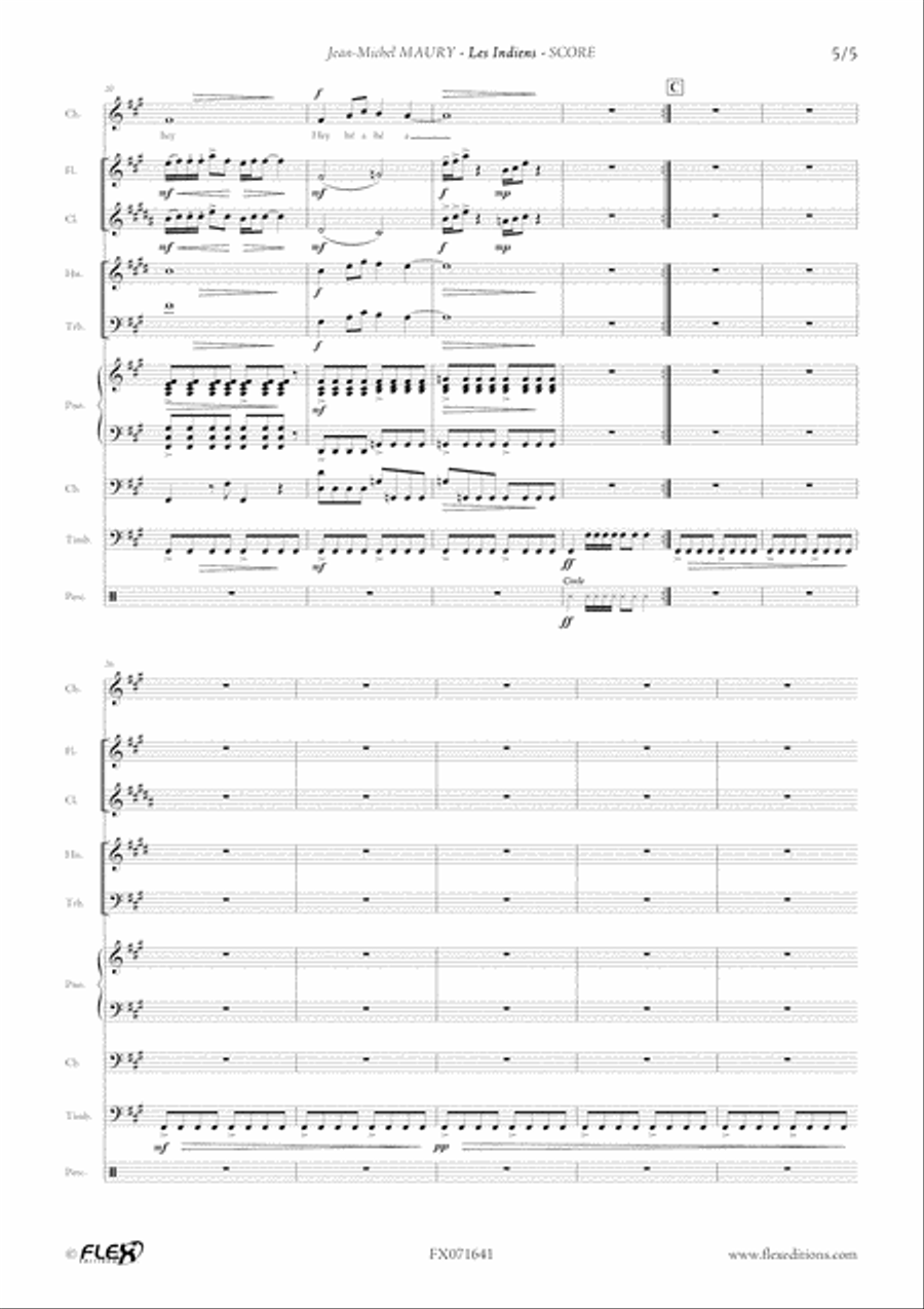 Les Indiens Les Indiens Children's Choir scores gallery preview page 5