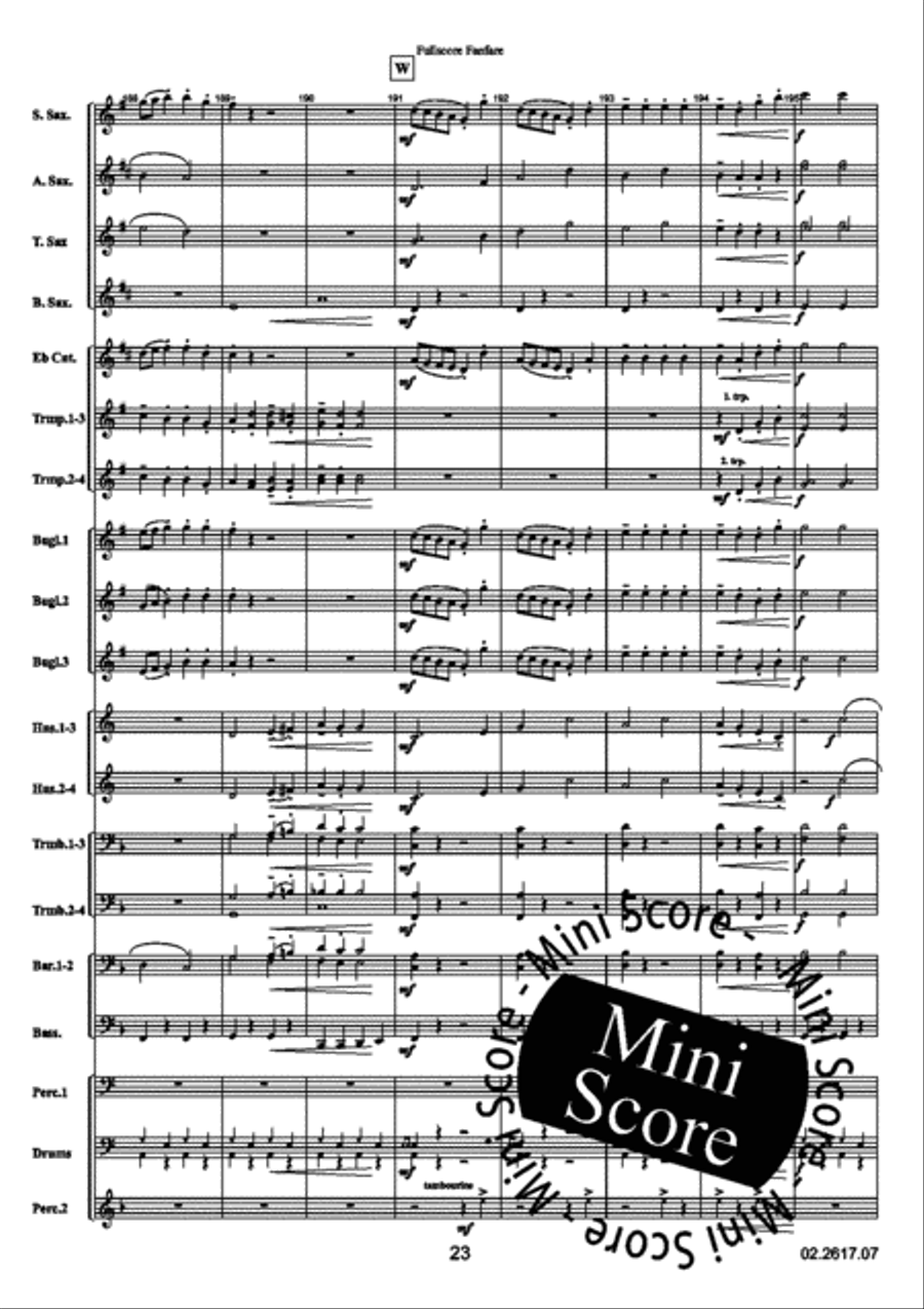 For Fans Only For Fans Only Fanfare Band scores gallery preview page 27