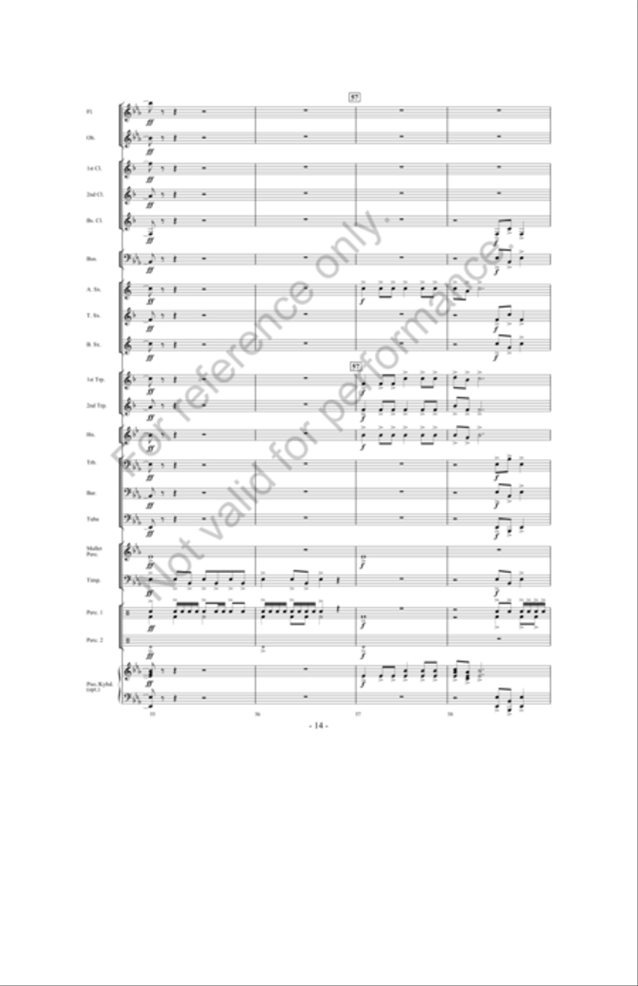 Of Castles And Kings Of Castles And Kings Concert Band scores gallery preview page 13