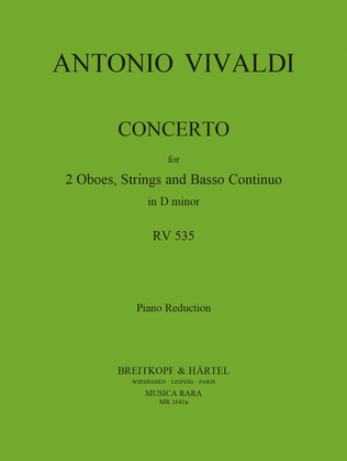 Book cover for Concerto in D minor RV 535