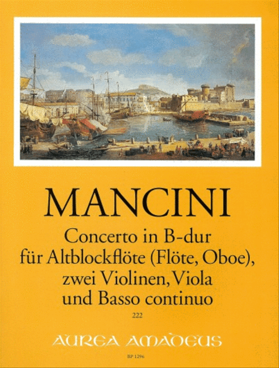 Concerto No. 10 B flat Major Flute scores gallery preview page 1