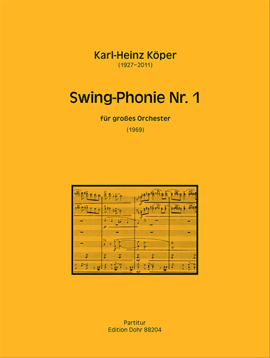 Swing-Phonie Nr. 1 für großes Orchester (1969) Orchestra scores gallery preview page 1