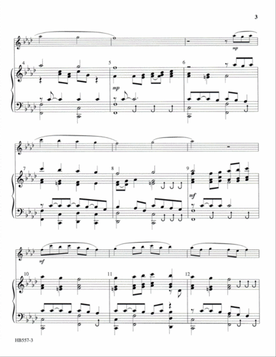 Jesus, Lover of My Soul - Lamb 5-Octaves scores gallery preview page 3
