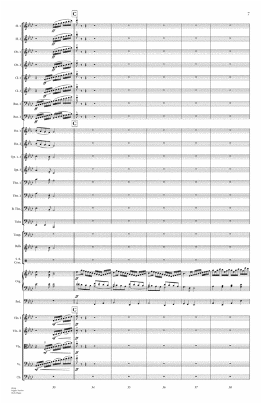 Angelic Fanfare Full Orchestra scores gallery preview page 8