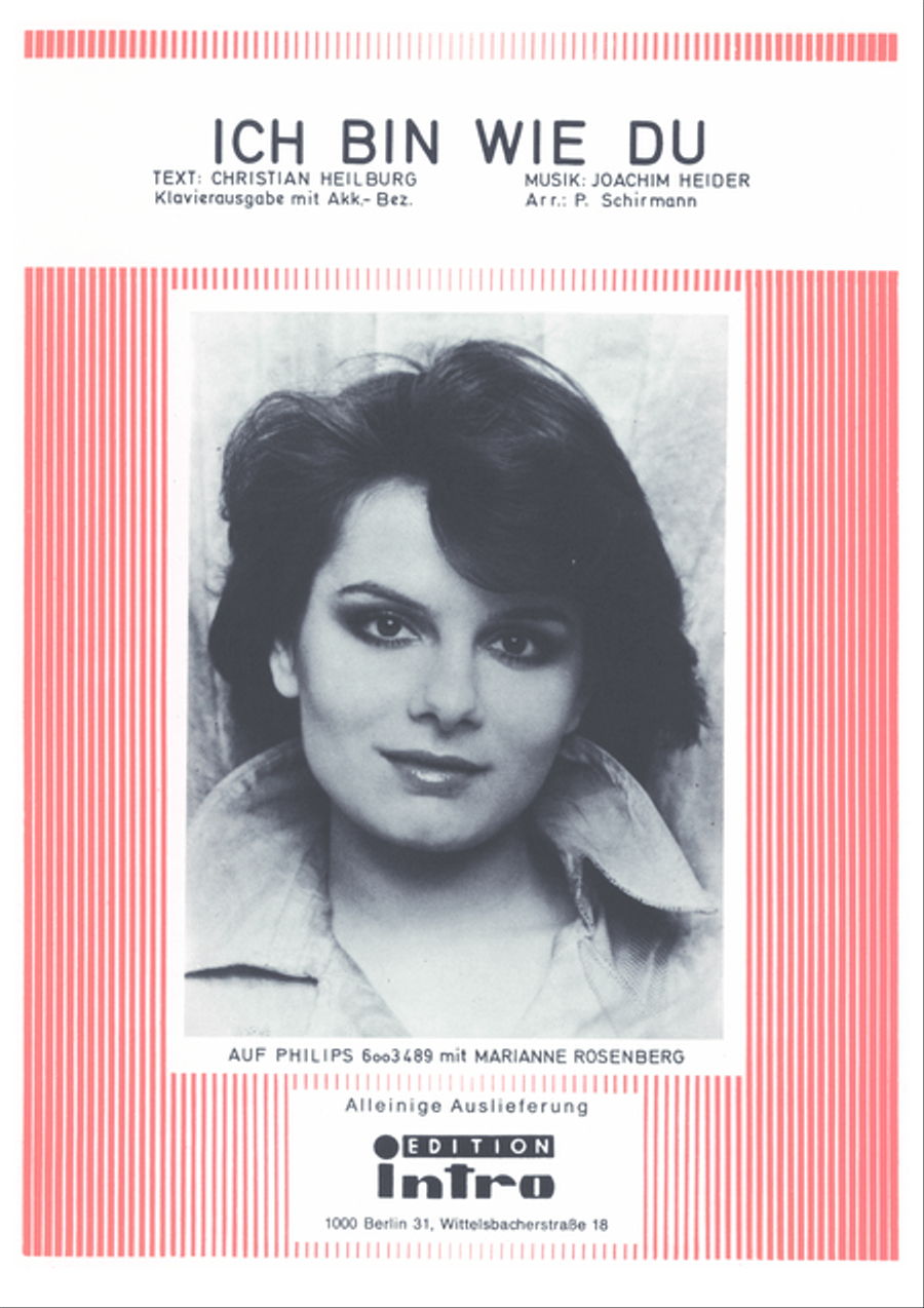 Ich bin wie du Ich bin wie du Voice scores gallery preview page 1