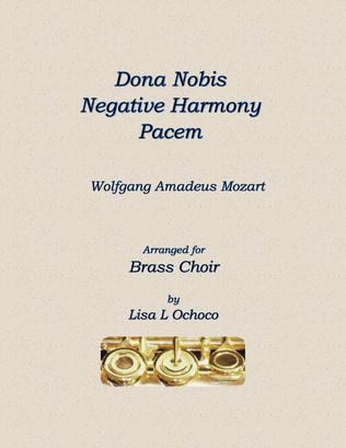 Book cover for Dona Nobis Negative Harmony Pacem for Brass Choir