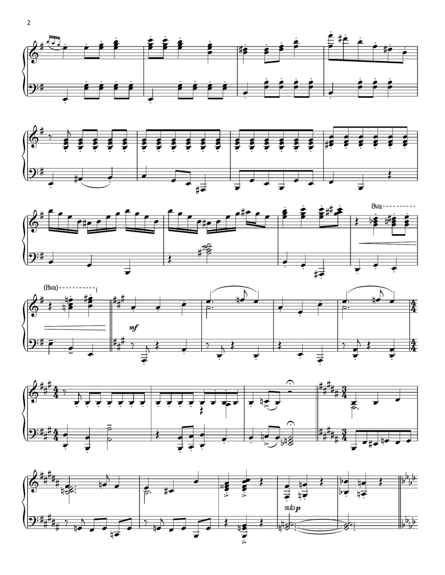 Snorting And Sniffing Piano Solo scores gallery preview page 2