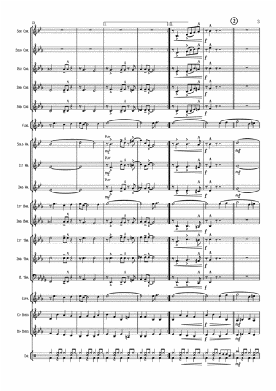 Almost Like Being In Love Brass Band scores gallery preview page 4