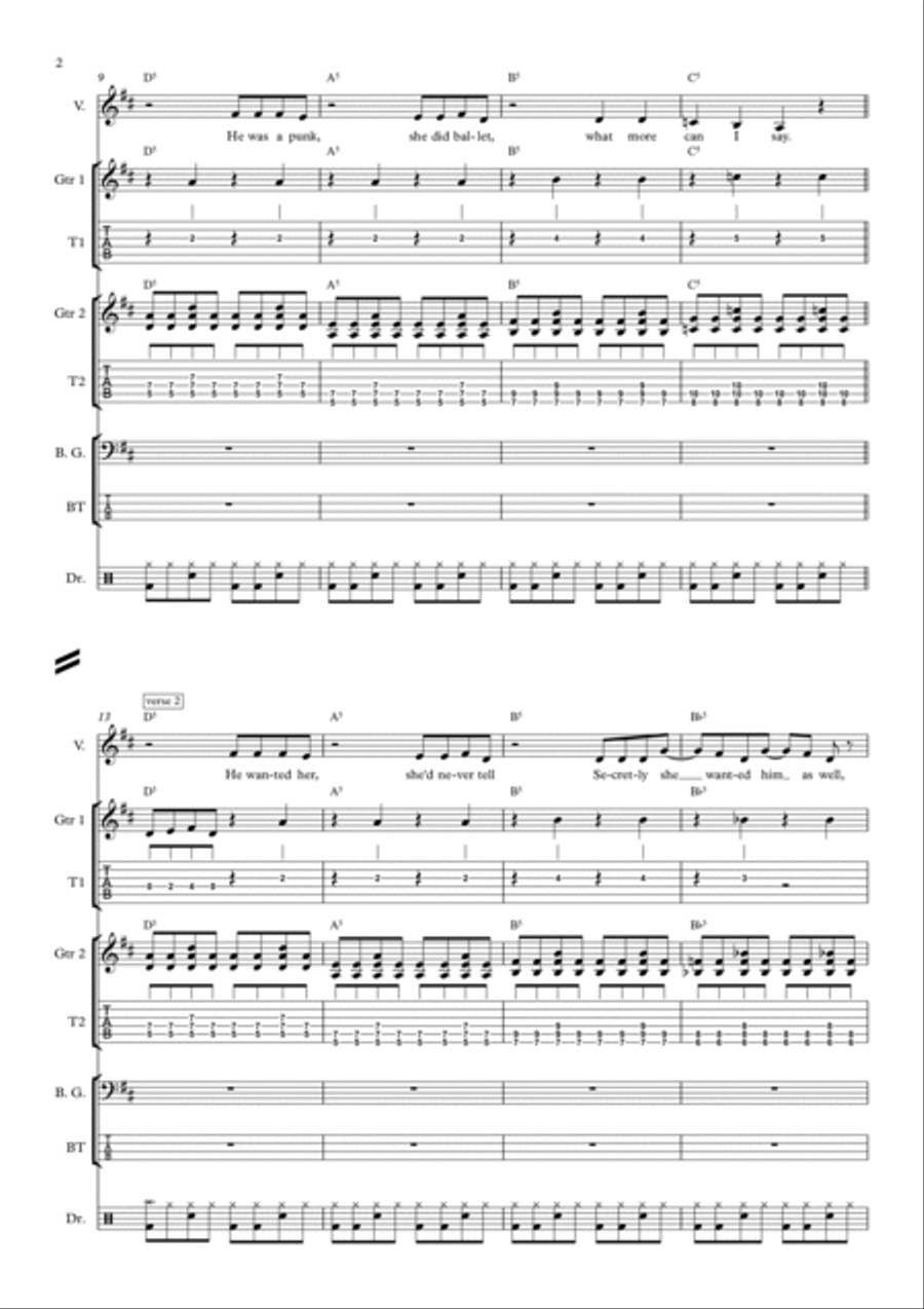 Sk8er Boi Voice scores gallery preview page 2