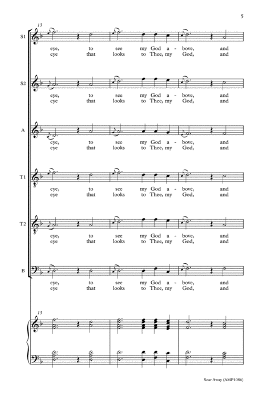 Soar Away A Cappella scores gallery preview page 5