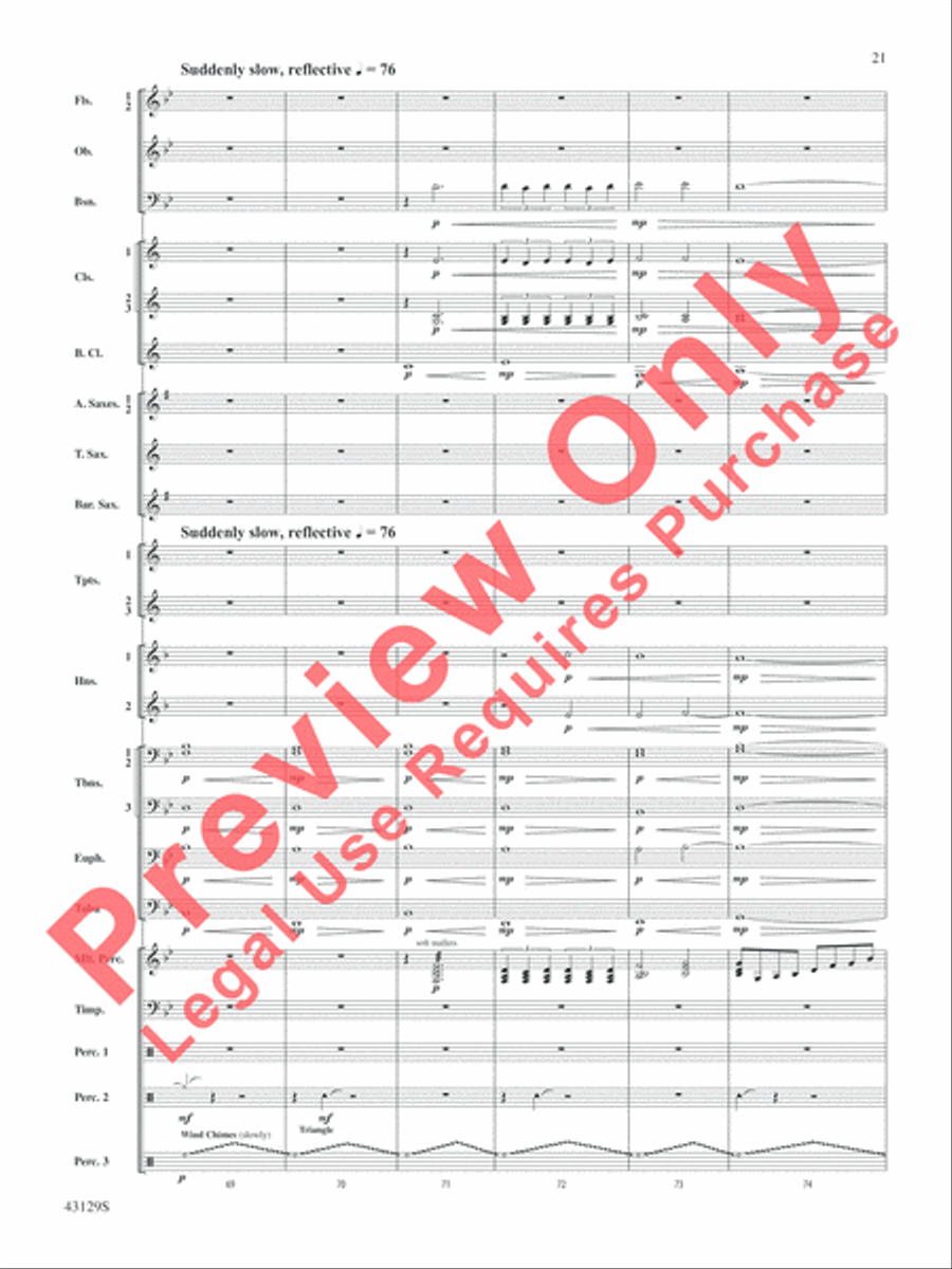 Soundtrack Soundtrack Concert Band scores gallery preview page 22