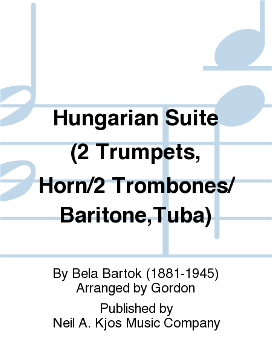 Hungarian Suite (2 Trumpets, Horn/2 Trombones/Baritone,Tuba) Baritone Horn scores gallery preview page 1