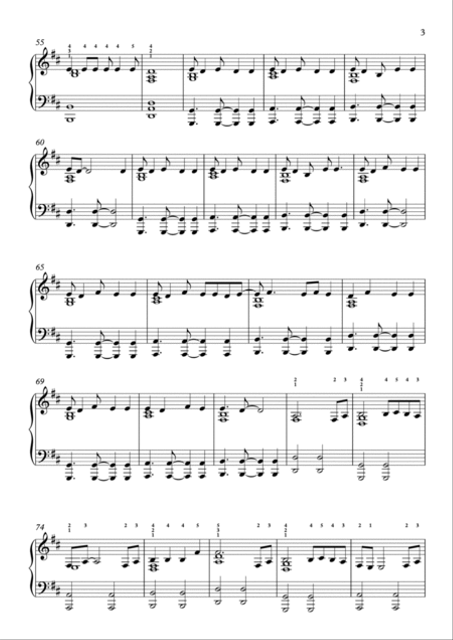 Young And Beautiful Young And Beautiful Piano Solo scores gallery preview page 3