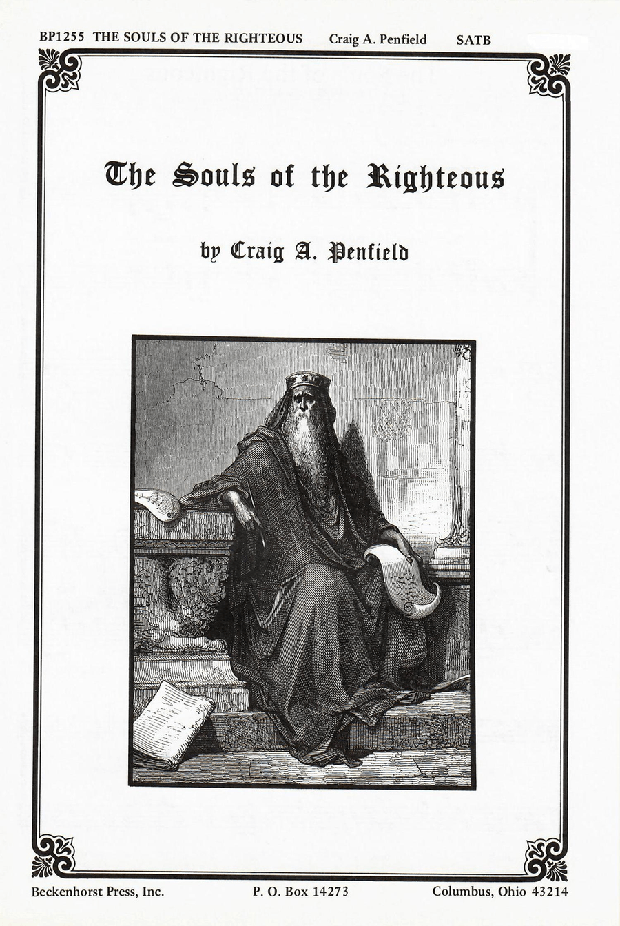 The Souls of the Righteous 4-Part scores gallery preview page 1
