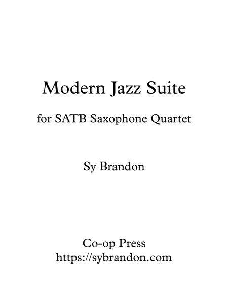 Modern Jazz Suite for Saxophone Quartet image number null