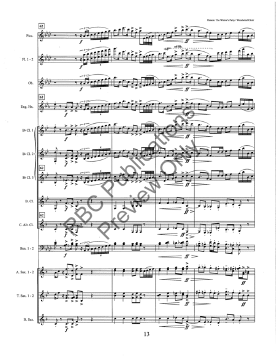 Widow's Party (Score) Widow's Party (Score) Score scores gallery preview page 18