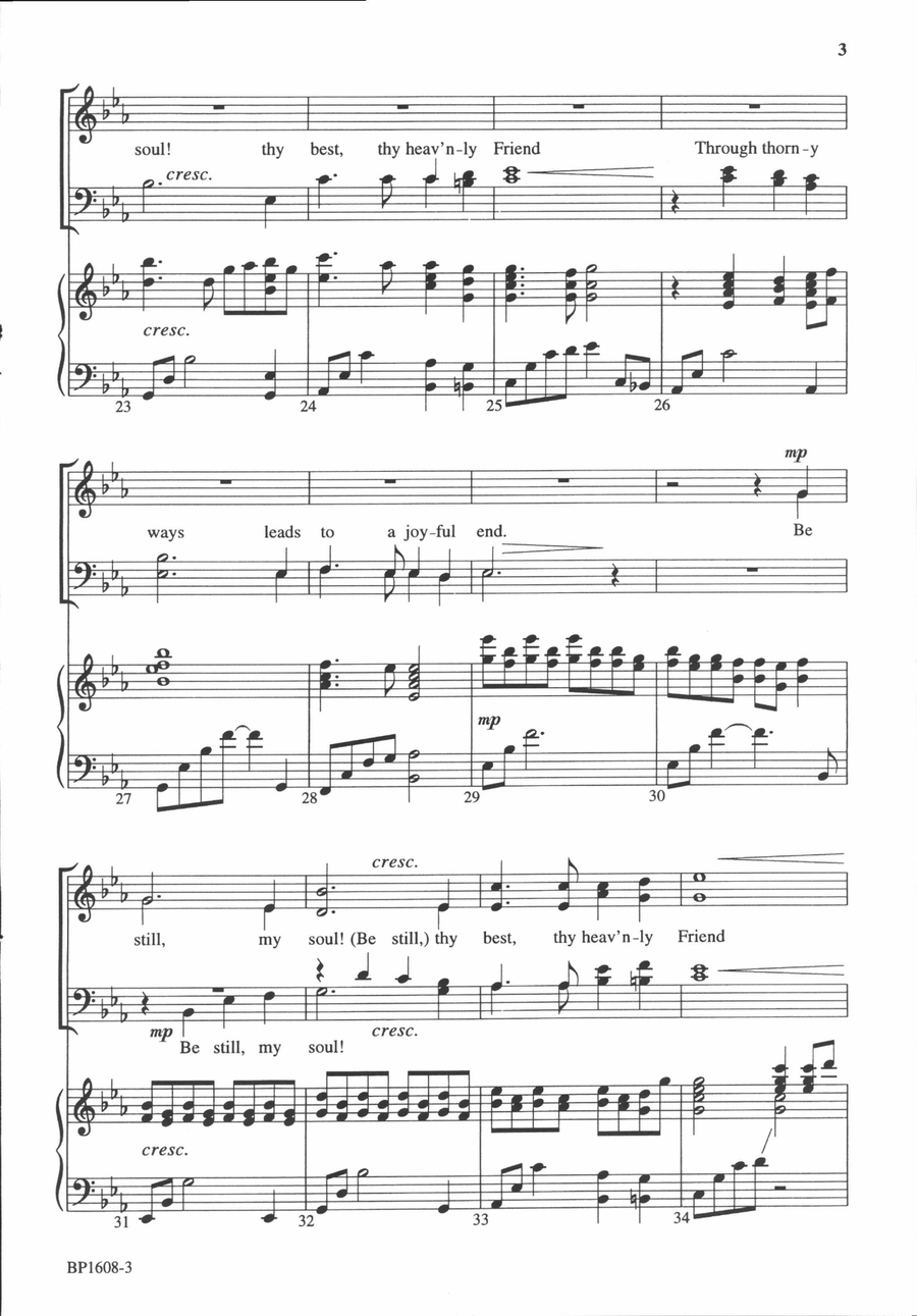 Be Still My Soul! 4-Part scores gallery preview page 4