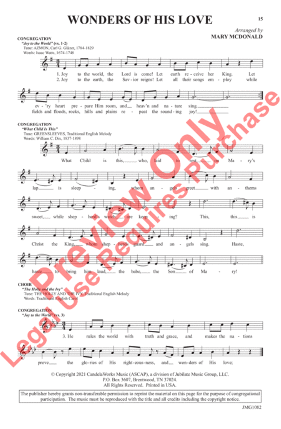 Wonders of His Love Wonders of His Love 4-Part scores gallery preview page 15