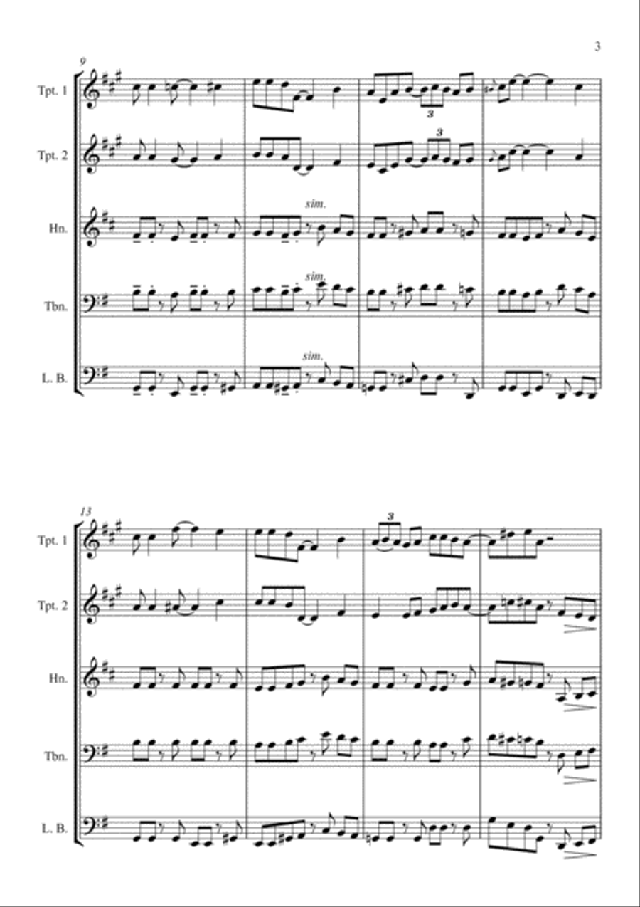 That Christmas Swing Thing - for Brass Quartet That Christmas Swing Thing - for Brass Quartet Brass Quartet scores gallery preview page 3
