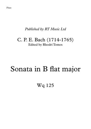 CPE Bach Wq125 - Sonata - solo parts