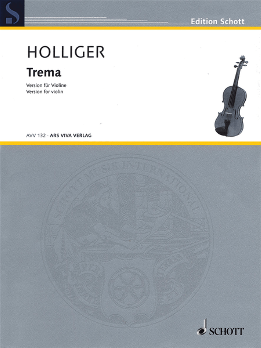 Trema Version for Violin Violin Solo scores gallery preview page 1