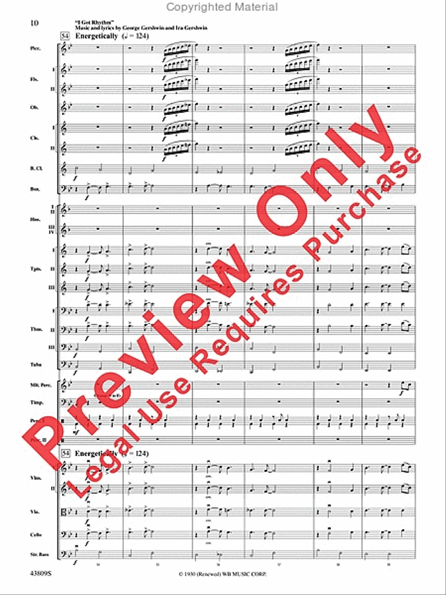 Gershwin by George! Gershwin by George! Full Orchestra scores gallery preview page 11