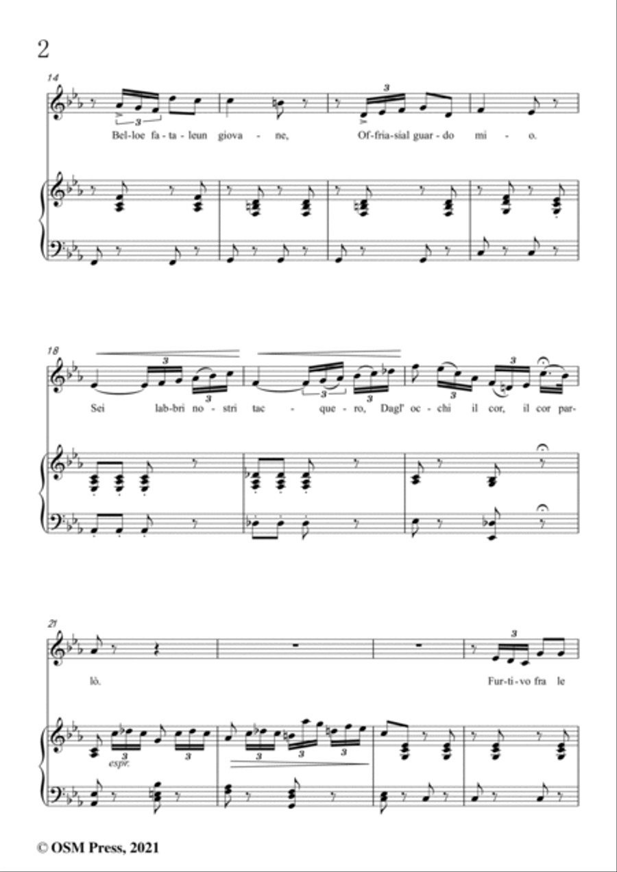 Verdi-Tutte le feste al tempio,in c minor Voice scores gallery preview page 4