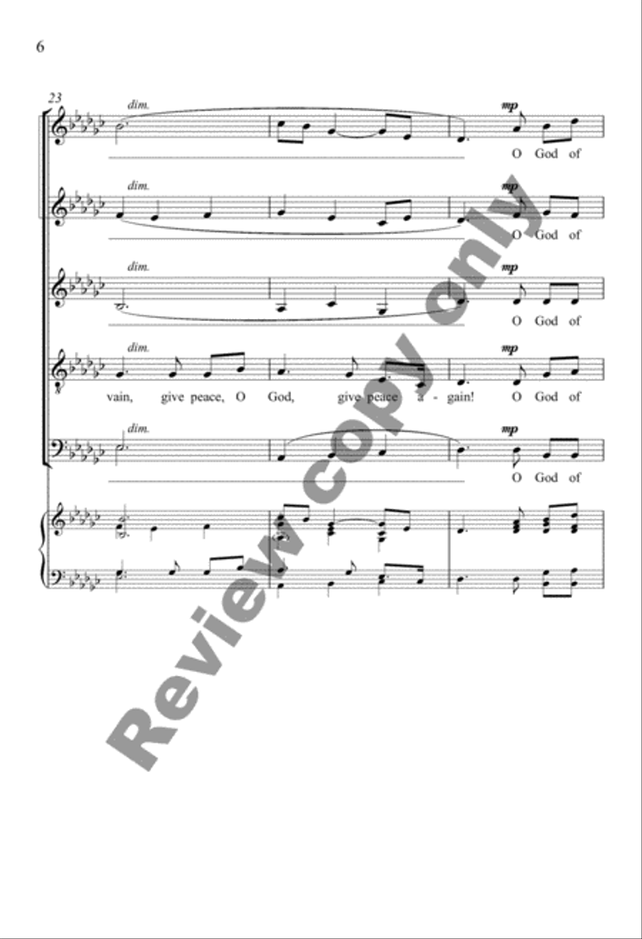 A Hymn for Peace A Hymn for Peace SSATB scores gallery preview page 16