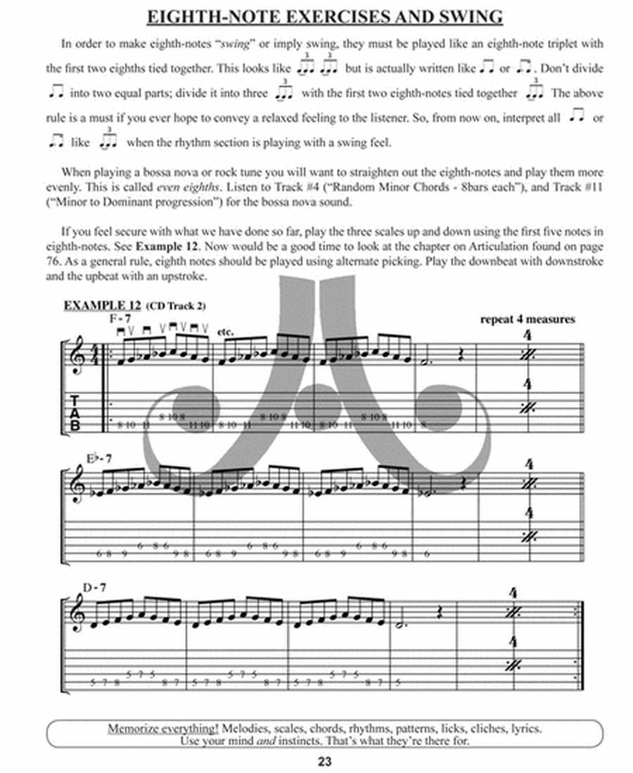 Volume 1 For Guitar - How To Play Jazz & Improvise image number null