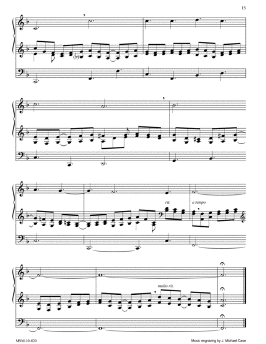 Four Organ Preludes for Advent Organ scores gallery preview page 10